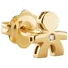 LE PERLE ♡ Mono Orecchino Bimbo Oro Giallo e Diamante LBB816