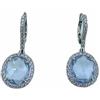 Orecchini Crivelli topazio azzurro e brillanti 307VE8840