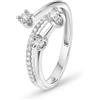 Rugiada Anello Bliss Trilogy contrariè 0,083ct 20090266