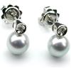Damiani Orecchini perle e brillante 0,04 ct 20002048