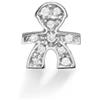 LE BRICIOLE ♡ Orecchino Bimbo Oro Bianco e Pavé di Diamanti LBB311