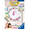 Ravensburger Dipingi con i numeri, 28928, unicorno dolce, dipingi con i numeri, dai 9 anni in su