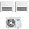 Hisense Climatizzatore Condizionatore HISENSE Dual Split CONSOLE 9000+9000 con 2AMW42U4RRA R-32 9+9 WI-FI OPTIONAL con Telecomando di Serie Incluso
