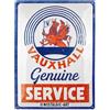 Nostalgic-Art Targa retrò, 30 x 40 cm, Vauxhall - Genuine Service - Idee regalo per amanti degli accessori Vauxhall, in metallo, design vintage