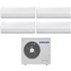 Samsung Climatizzatore Condizionatore Samsung Quadri Split Inverter serie WINDFREE AVANT S2 7+7+7+18 con AJ080TXJ4KG R-32 Wi-Fi Integrato 7000+7000+7000+18000
