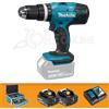 Makita Trapano avvitatore con percussione Makita® DHP453RFX2 + valigetta con 96 accessori
