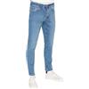 Trendyol Man Normal Waist Skinny Slim Fit Jeans Pantaloni, Blu, 48 Uomo