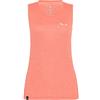 Salewa Puez Graphic Dry W Canotta Camicia da Trekking, Lantana Rosa Melange, S Donna