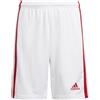 ADIDAS PANTALONCINO SQUADRA 21 BAMBINO BIANCO ROSSO GN5763 [071819]