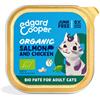 Edgard & Cooper Umido Gatto BIO Adult Salmone Pollo e Semi di Chia PATÈ 85 g