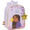 Safta WISH - Zaino per bambini, zaino per bambini, zaino per scuola, adattabile a carrozzina, ideale per asilo, comodo e versatile, qualità e resistenza, 22 x 10 x 27 cm, colore lilla, viola,