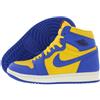 NIKE Jordan Le Air Jordan 1 Mid Blue Mint vedono una tomaia in pelle bianca con rinforzi in pelle blu e turchese. La suola si divide in una midsole bianca ed una outsole blu. Lo Swoosh, 38 EU