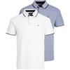 JACK & JONES JJEPAULOS POLO SS 2PK MP NOOS, Polo-Shirt Uomo, Rosso (Rio Red Pack:1Rio Red 1Denim Blue), XXL