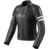 Revit GIUBBOTTO MOTO DONNA IN PELLE MERIDIAN LADIES NERO BIANCO REV'IT