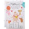 Hallmark Biglietto per la festa della mamma, biglietto per la festa della mamma, con simpatici animali sul podio, dal figlio, dalla figlia, crema, verde, rosso