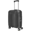 travelite Valigia a mano rigida a 4 ruote piccola con fodera riciclata, ELVAA: trolley con angoli protettivi + serratura TSA, 55 cm, 41 l