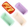 AUTUUCKEE 4 mini teglie per pagnotta in silicone, antiaderenti, per friggitrice ad aria, stampi rettangolari per torte, multicolore