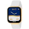 Liu Jo Orologio Unisex Smartwatch Voice Gold Cinturino Bianco Liu Jo