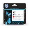 HP CE017a Testina di Stampa Originale Ink Originale 771 Nera Opaco Rosso per HP DesignJet Z6200 42 Z6200 60