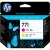 HP CE018a Testina di Stampa Originale Ink Originale 771 Magenta Gialla per HP DesignJet Z6200 42 Z6200 60