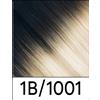 Sohair Hair Extension Box 100 ciocche Hair Extension Cheratina 50/55cm + Kit Sohair + Spazzola per Extension 1B/1001 - Nero/Biondo Platino