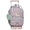 Enso Zaino Prescolare Beautiful day con Trolley Viola 23x28x10 cm Poliestere 6,44L