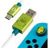 Numskull The Grinch - Cavo USB di tipo C a LED e impugnature per pollice, cavo di ricarica rapida da 1,5 m, compatibile con Xbox Series X|S, PlayStation 5, Nintendo Switch