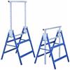Megashopitalia Set 2 Cavalletti da Lavoro Telescopici Pieghevoli e Regolabili in Altezza in Acciaio 68x56x130cm Max 200kg (L68xP56xH130cm, blu)