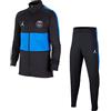Nike Psg Ynk Dry Strk Trk Suit K4Th Tuta, Unisex bambini, Black/Black/Hyper Cobalt/White No Sponsor-Plyr, XL