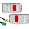 SPARKMOTO 2 x Fanali Posteriori Rimorchio LED Impermeabile, Fanale Posteriore di Camion 12V 24V,Luci rimorchio led omologati includono connettore a baionetta