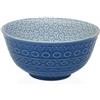 Versa Ciotola per snack blu ceramica porcellana 16 x 7,7 x 16 cm