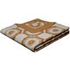 Biederlack Coperta Avvolgente soffice e Morbida Coperta da Soggiorno "Lana Colour - Pernot-Bianco" in Lana, Color Marrone Chiaro I Coperta da Divano di Dimensioni 150x200 cm I 630315