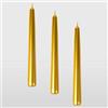 La Briantina Candele Decorative, Oro, Altezza 20 cm x ø 2