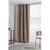 JOTEX Shadow Eyelet - Tenda oscurante con occhiello, 140 x 220 cm, colore: Marrone chiaro