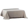 Estoralis ESPIGA Plaid Multiuso, Cotone, Beige, 230 x 260 cm