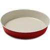 Guardini Keramia Tortiera Liscia, Acciaio, Rosso, 28 cm