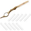 Azonelife Rasoio Sfoltimento Pro-Grade, Forbici Professionali Rasoio Pettine Diradamento Capelli, Acciaio Inossidabile Premium Feather Hair Styling Razor Adatto a Tous Les Styles con 10 Lame
