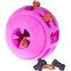Generico 2 PZ Palla Cani, Palline Gioco Interattivo, Addestramento Masticare Pulizia Denti Corda Gomma Dura Taglia Media Piccola Multi Colore 2 PEZZI (DOPPIA PALLA INTERATTIVA)
