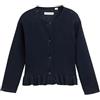 TOM TAILOR 1045808 Cardigan, 10668-Sky Captain Blue, 128 cm-134 cm Bambina