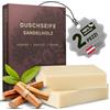 larum sports bagnoschiuma solido sandolo, sapone solido corpo i capelli, docciaschiuma uomo, 100% ingredienti naturali, 2x 85g