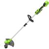Greenworks 24V Tagliabordi con Ruota a Batteria per Giardini Medi, Ampiezza di Taglio 33cm, Filo di Nylon da 2mm con Autofeed, SENZA Batteria 24V e Caricabatterie, Garanzia 3 Anni G2D4LT33