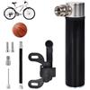 DEARBAG Piccola pompa ad aria portatile, 120 PSI, alta pressione, leggera in alluminio, supporto per telaio per bici da corsa, mountain bike