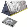 Ninth C Tenda di sopravvivenza di emergenza, 150 x 250 cm, impermeabile, per 2 persone, in mylar, riparo termico per escursionismo e campeggio (argento)