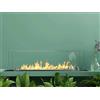Dmora Bruciatore Dsassarin, Fornello, Elemento riscaldante, Inceneritore, Made in Italy, 65x65 h21 cm, Nero e Argento