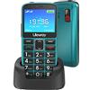 uleway Telefono Cellulare per Anziani con Tasti Grandi,Funzione SOS HAC|2.4 Display | Supporto SIM Doppio | Chiamata Rapida and Torcia | Radio Suono Alto | Batteria di grande con base di ricarica