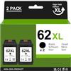 CARTRIGO 62XL Nero Cartucce Alta capacità, Sostituzione per HP 62 62 XL per HP ENVY 5540 5545 7640 5542 5546 5640 5548 5740 OfficeJet 200 250 5740 5742 Stampanti (2-Pack)