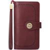 TEUEN Portafoglio Donna Grande in Pelle PU, Bloccaggio RFID Portafoglio Donna Cerniera Lunga Elegante con Portacarte, per Telefono, Libro Degli Assegni, con Cerniera Tanti Scomparti e Portamonete
