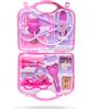 Sonwaha 15 Pezzi Valigetta Dottore Bambini, Sonwaha Valigetta del Dottore Kit Medico Giocattolo con Stetoscopio Per Cure Mediche Bambino 3 4 5 Anni Giochi Valigetta Dottore Bambini (Rosa)