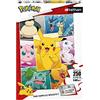 Nathan Ravensburger- Puzzle 250 pièces-Types de Pokémon Bambino, Colore, 4005556868827