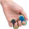 LIGHTBULB IDEAS Yogi Giocattolo Fidget, Spinner Fidget per Adulti, Sollievo dall'ansia, Perfetto per ADHD, ADD e Autismo, Giochi Fidget Silenziosi per Adulti e Bambini, Cinque Dimensioni di Anelli - Confezione da 2